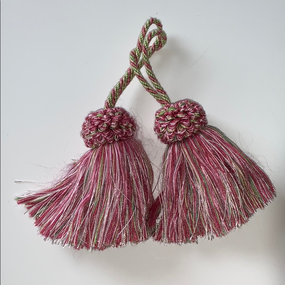 Multicolored Pair of Decorative Tassels